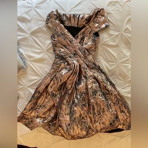 John Paul Ataker - beautiful portrait neckline cocktail dress - size 38.